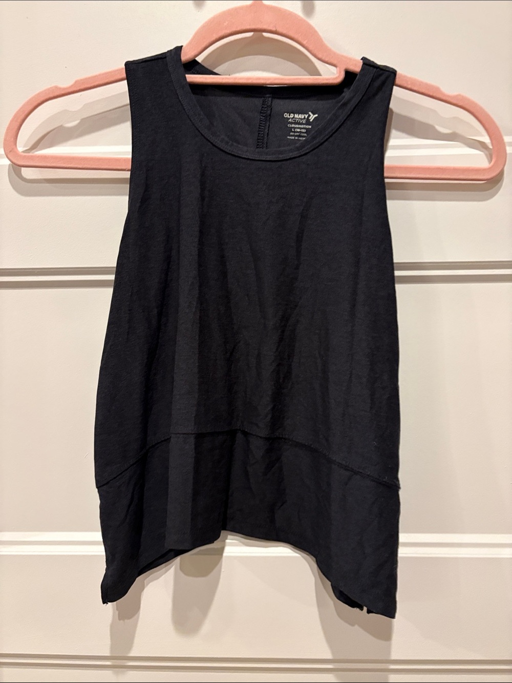 Old Navy Black Sleeveless High-Low Tank